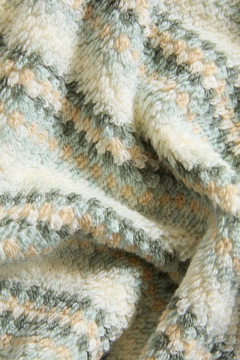 COTTON STRIPED BATH TOWEL