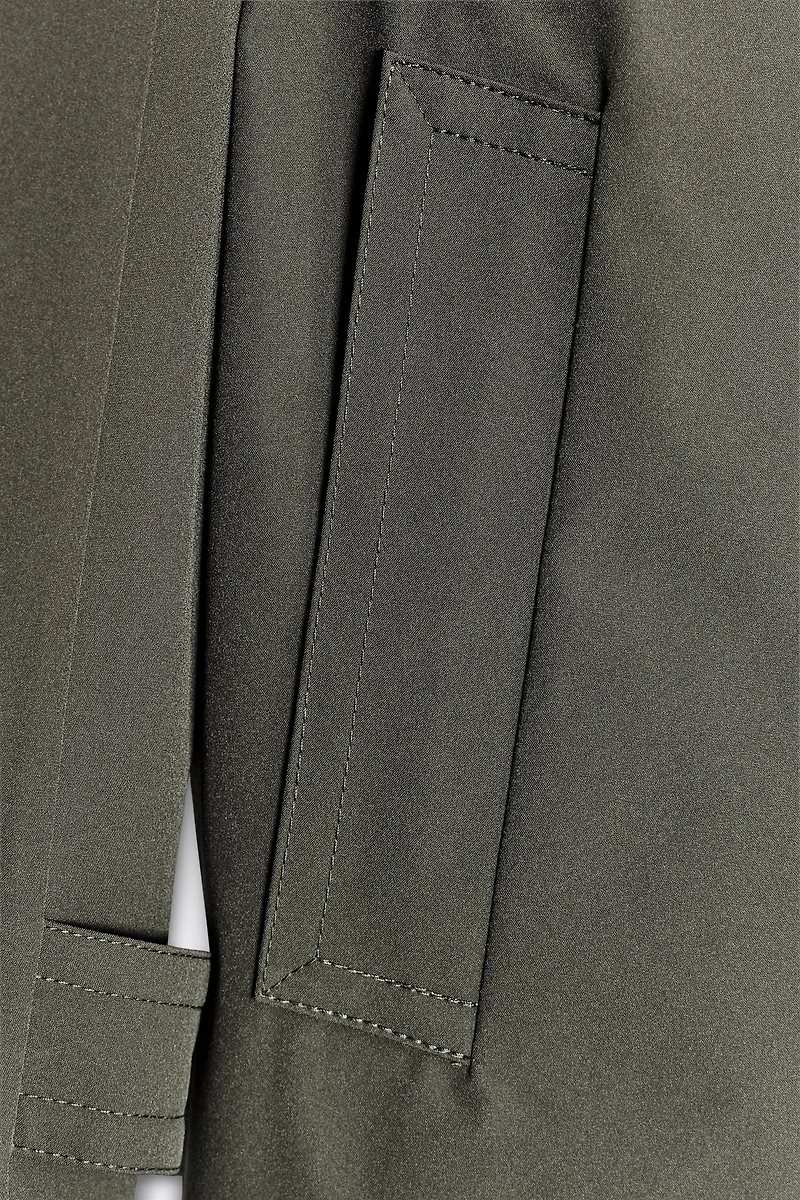 WATER REPELLENT WINDPROOF DOUBLE-BREASTED TRENCH COAT