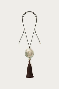 SHIMMER SHELL CORD NECKLACE MARISA BERENSON X ZARA