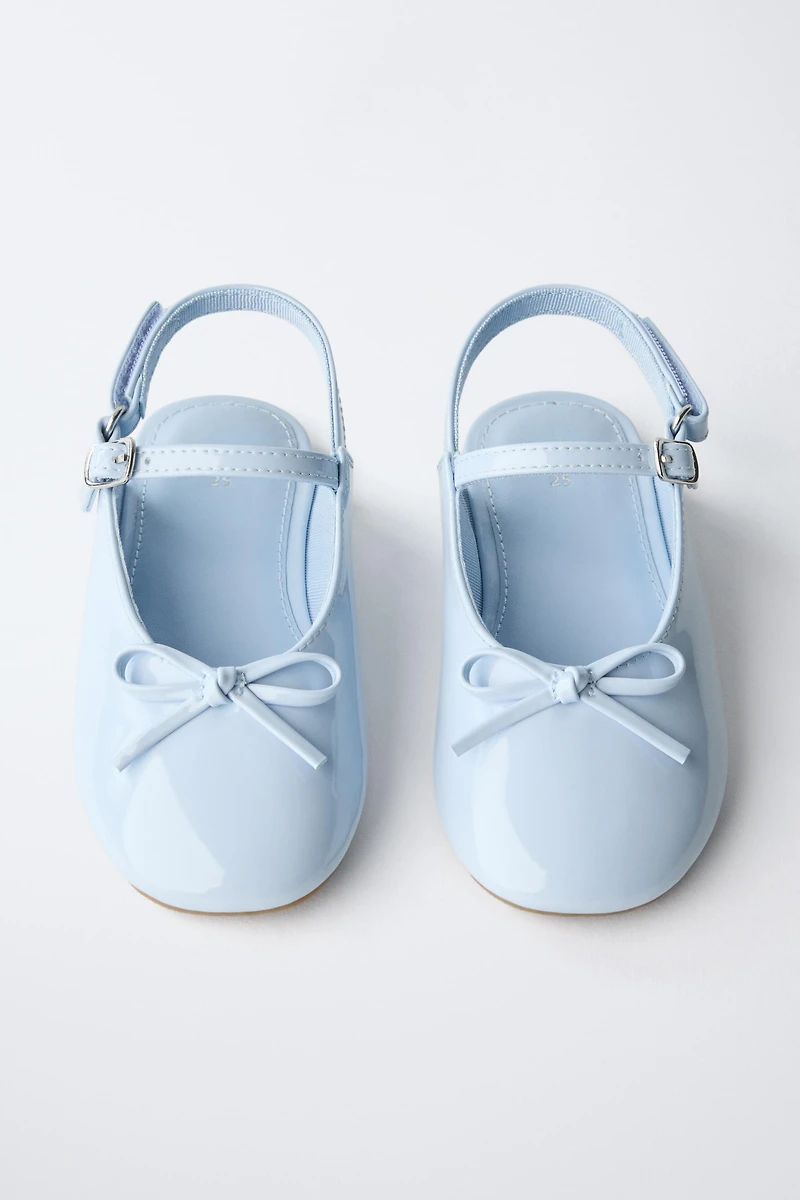 SLINGBACK BALLET FLATS WITH BOW