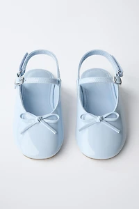 SLINGBACK BALLET FLATS WITH BOW