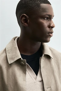 VESTE EN CUIR DAIM