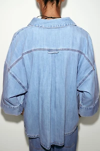 Z1975 WIDE SLEEVE DENIM SHIRT