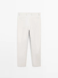 100% linen suit trousers