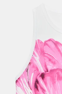 TEE-SHIRT IMPRIMÉ FLEUR