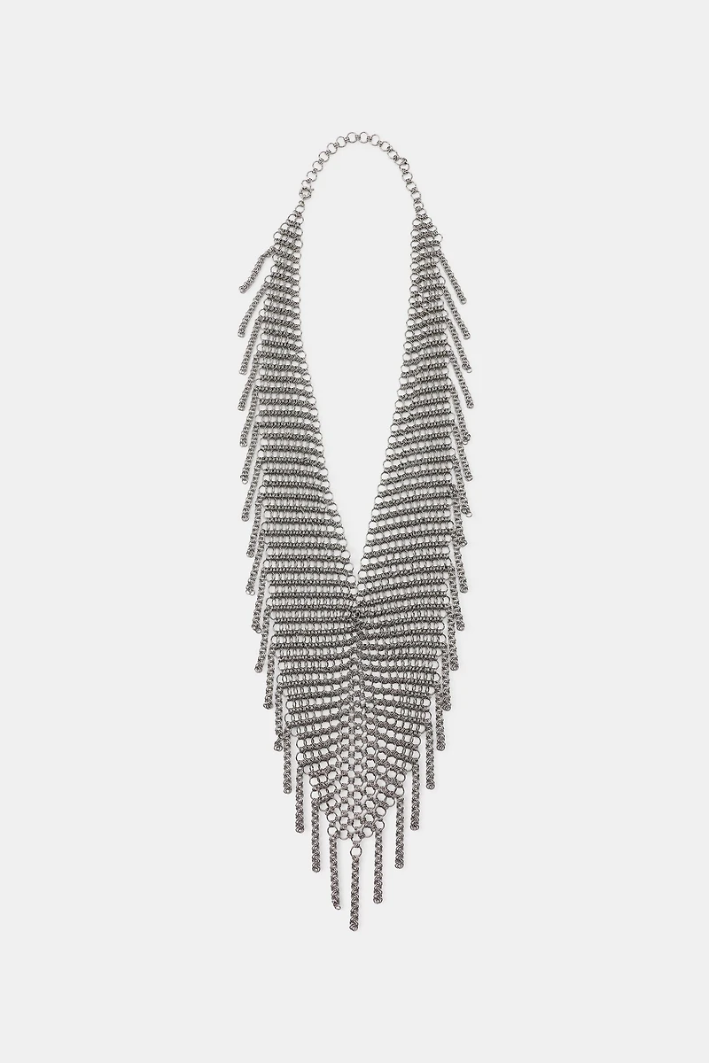 FRINGED RING MESH BELT