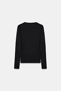 TOP DRAPÉ EN POLYAMIDE