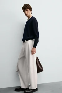 PANTALON FLUIDE PLIS LATÉRAUX
