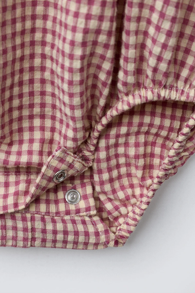 GINGHAM ROMPER