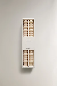PACK OF WAVY DECORATIVE CANDLES (PACK 2)