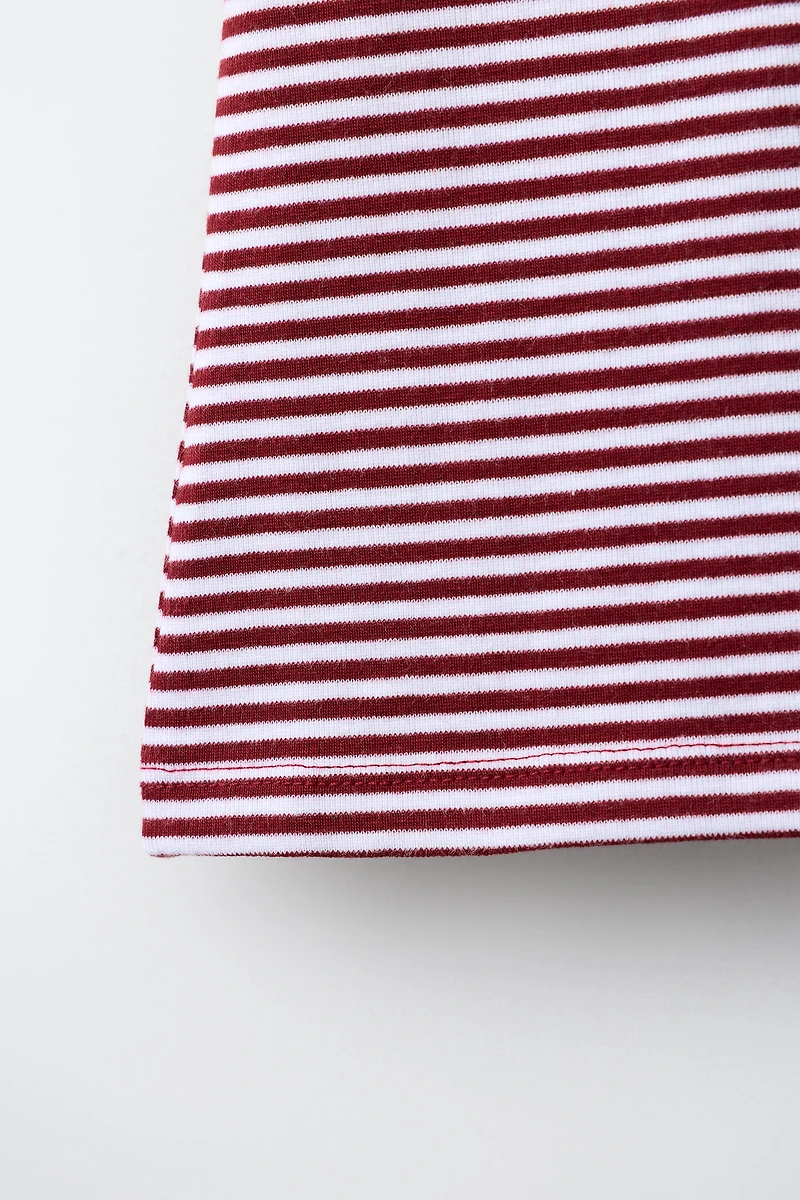 COTTON-MODAL STRIPED T-SHIRT