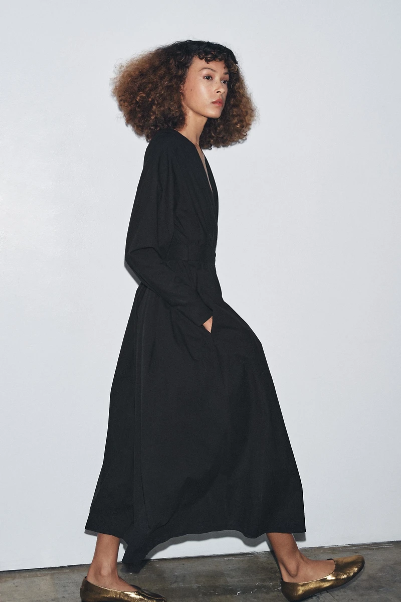 ZW COLLECTION PLEATED MIDI DRESS