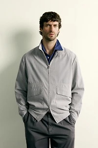 REGULAR FIT CHECKERED JACKET