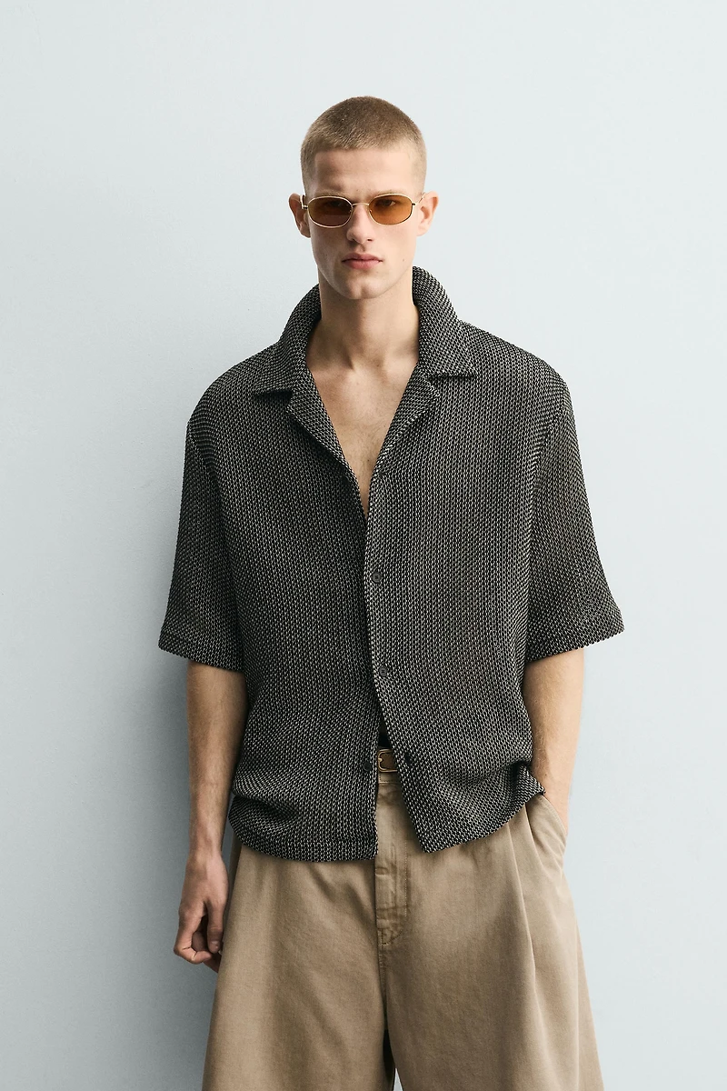 RELAXED FIT TEXTURED SHIRT