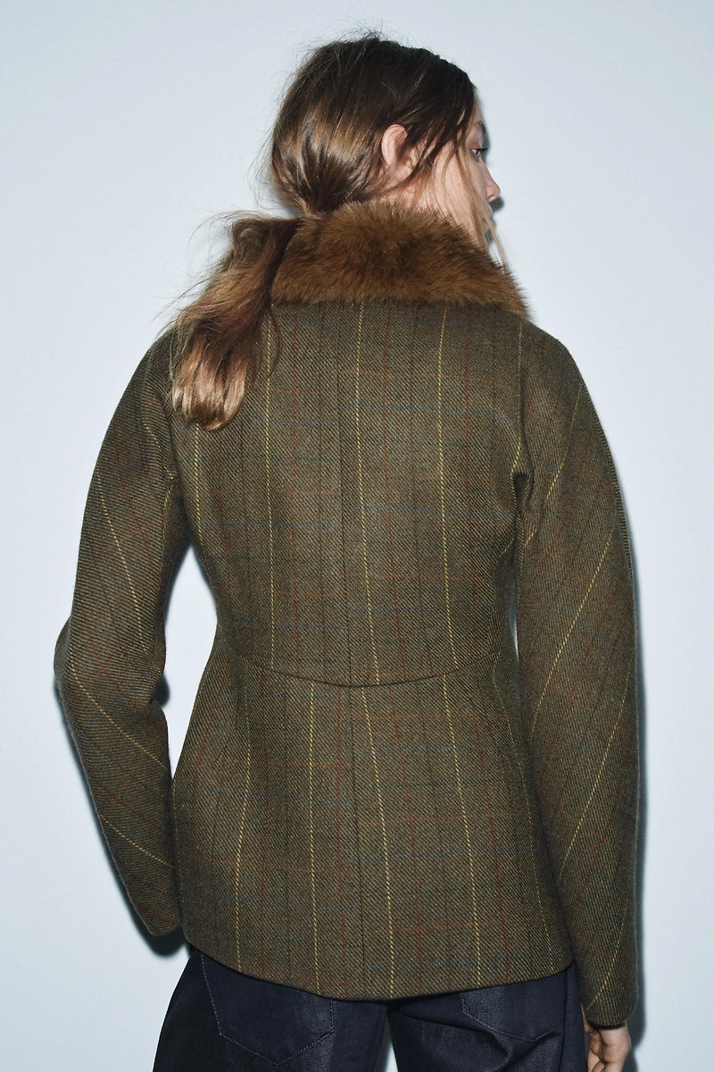 WOOL BLEND BLAZER ZW COLLECTION