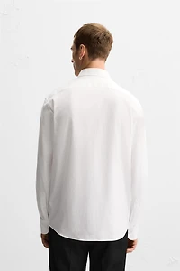 REGULAR FIT TEXTURED SHIRT