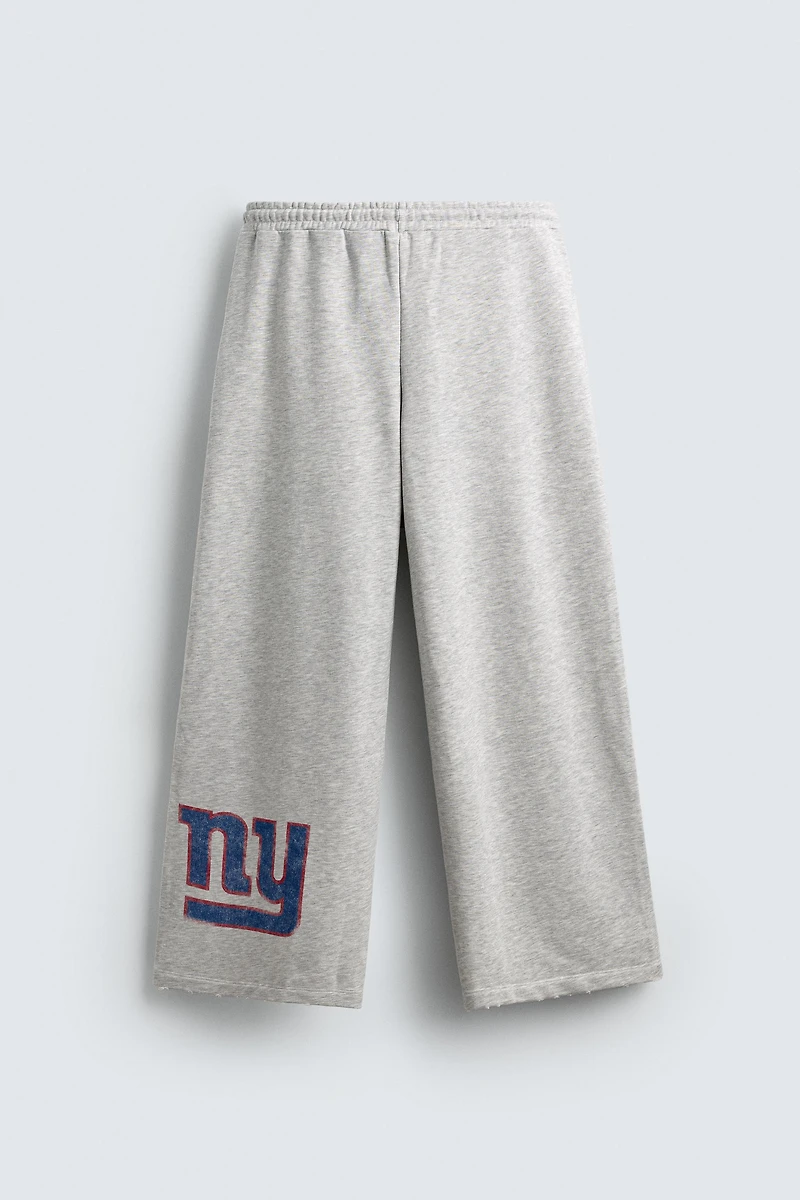 NFL NEW YORK GIANTS WIDE FIT JOGGER PANTS