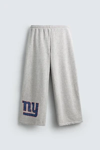 NFL NEW YORK GIANTS WIDE FIT JOGGER PANTS