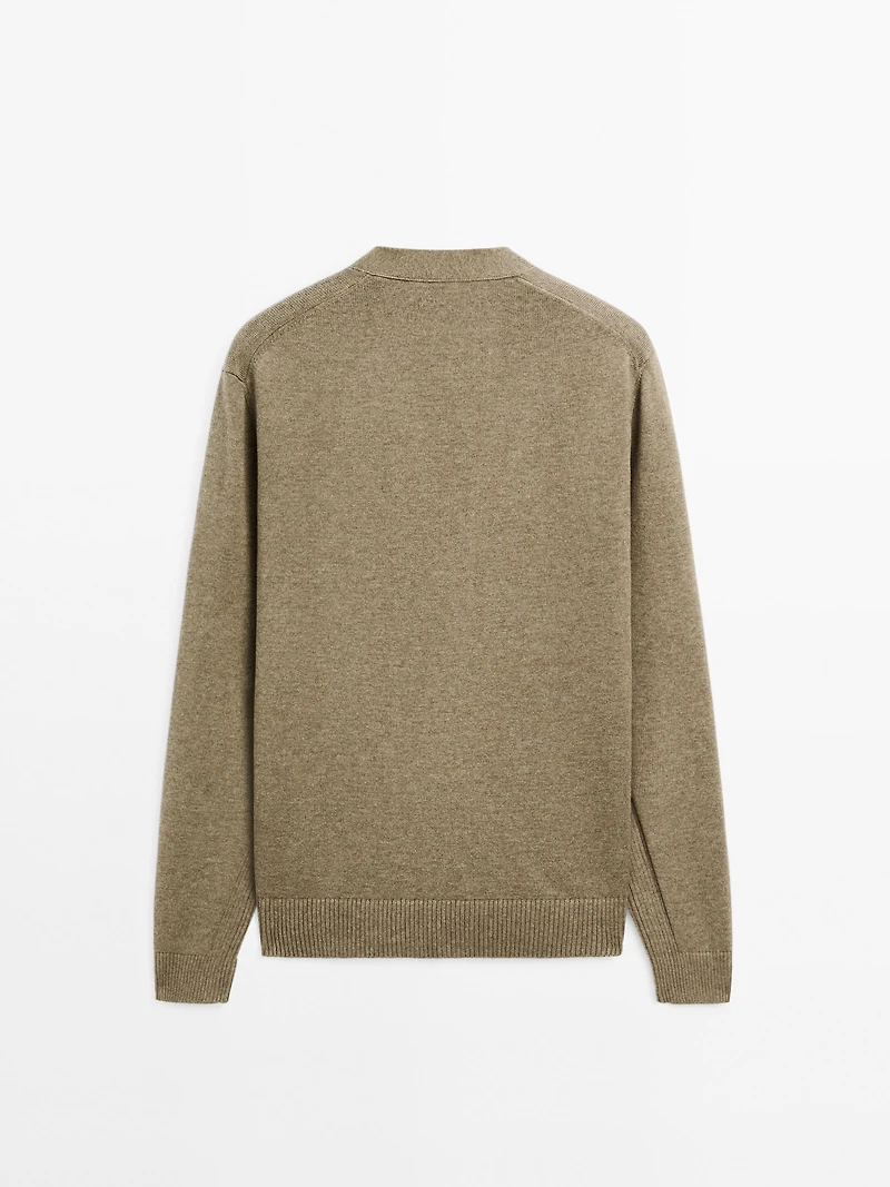 100% cotton knit cardigan