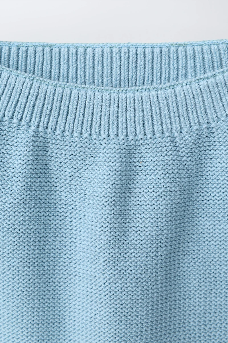 FISH APPLIQUÉ KNIT PANTS