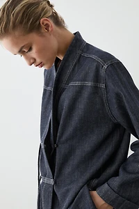 Total look denim overshirt