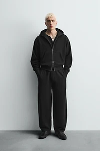 CROPPED FIT HOODIE SWEATSHIRT