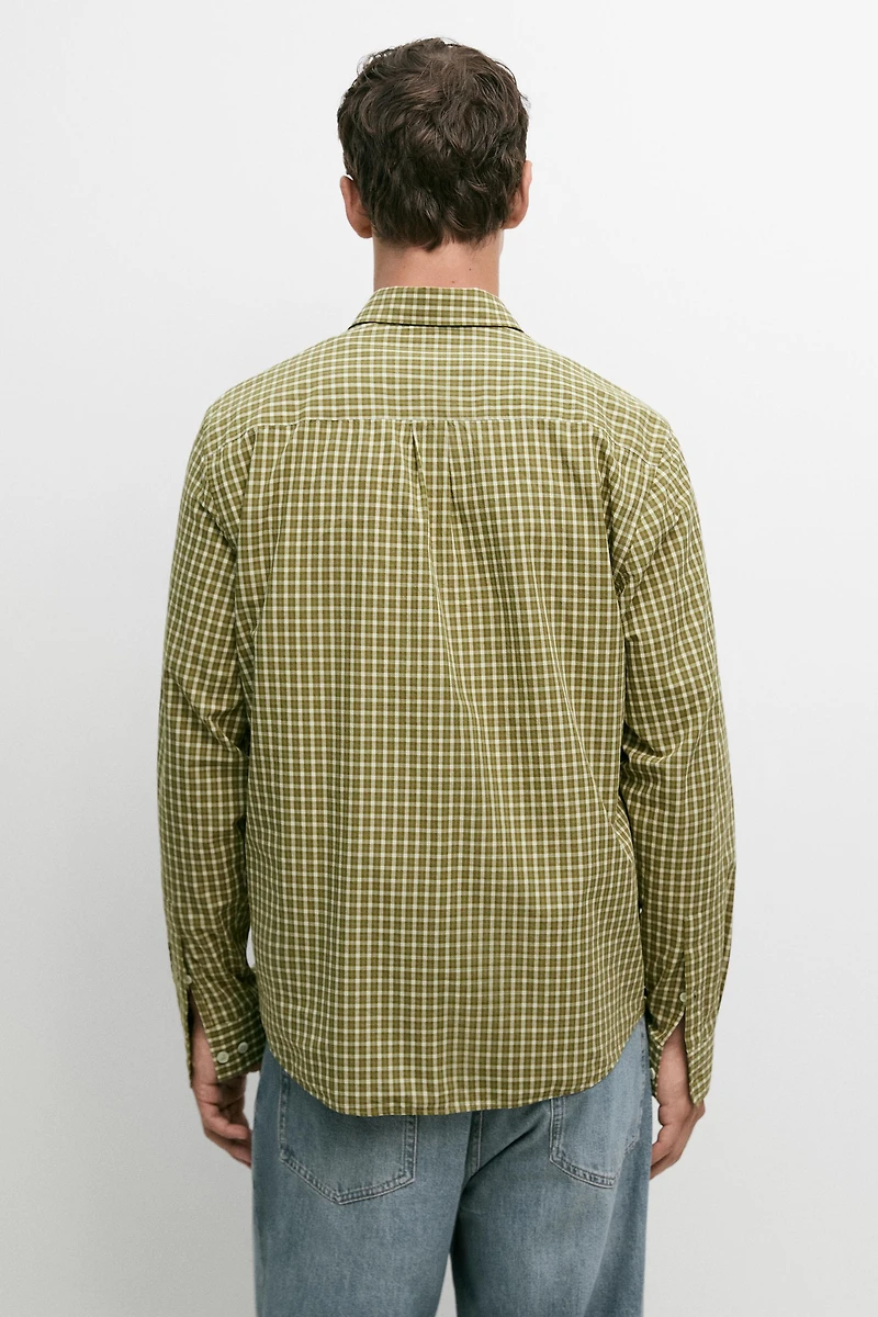 100% cotton regular fit check shirt