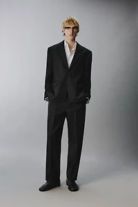 100% WOOL SUIT PANTS