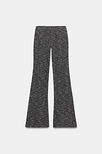 TEXTURED FLARE PANTS