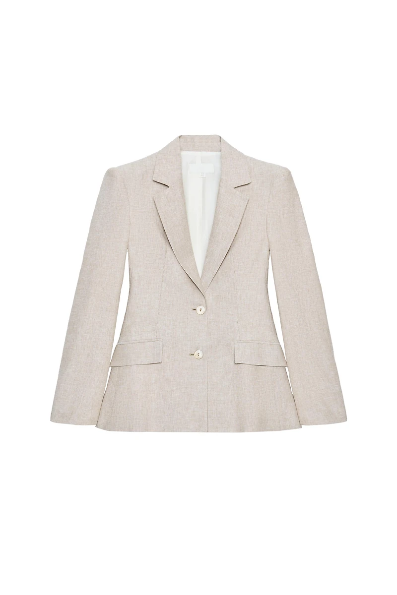 LINEN BLAZER WITH DARTS