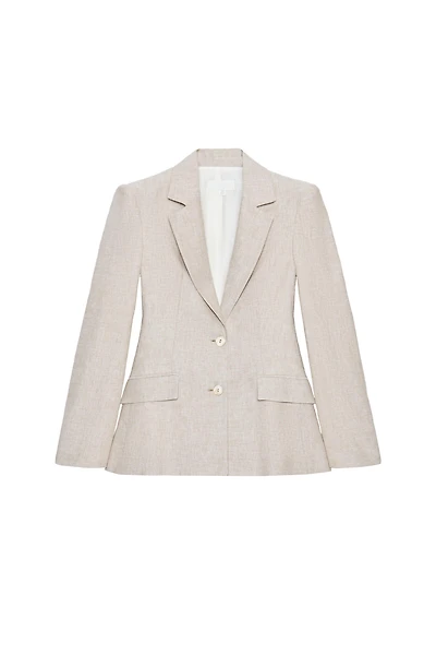 LINEN BLAZER WITH DARTS