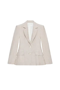 LINEN BLAZER WITH DARTS