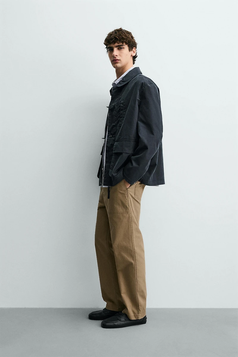 RELAXED FIT PARKA WITH FIREMAN CLASP