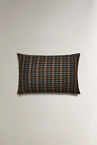 TAIE D’OREILLER EN FLANELLE À CARREAUX