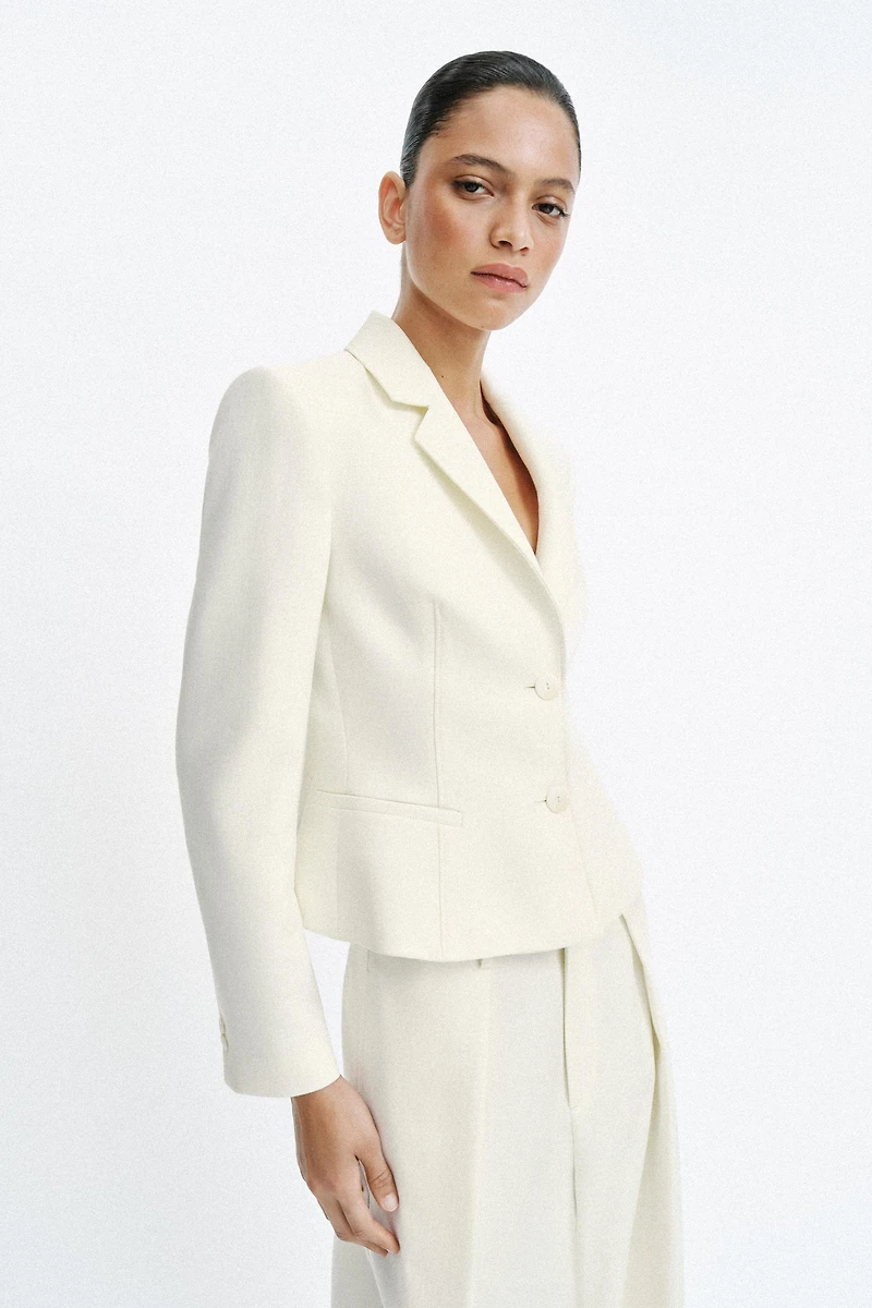 TAILORED BLAZER WITH SHOULDER PADS