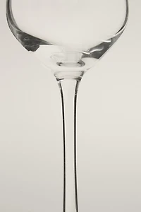 PLAIN BOHEMIAN CRYSTAL FLUTE GLASS