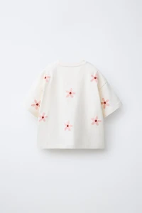 EMBROIDERED FLORAL T-SHIRT