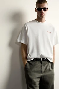 T-SHIRT RELAXED FIT À IMPRIMÉS CONTRASTANTS