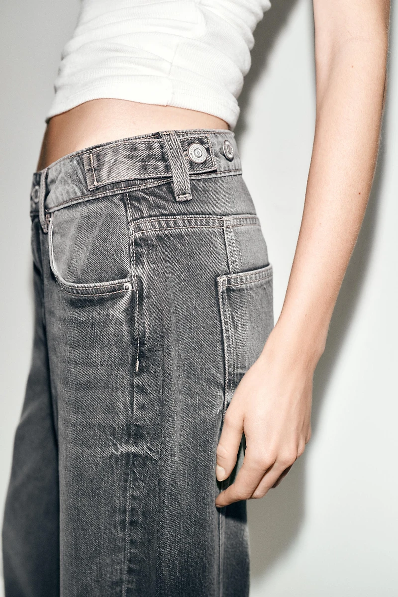 Z1975 WIDE LEG MID-RISE SEAM JEANS