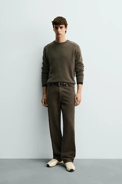 PULL REGULAR FIT MÉLANGE LAINE