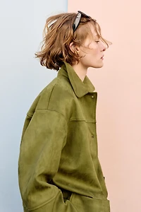 MANTEAU EFFET DAIM