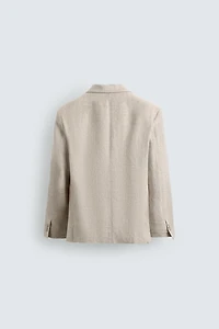 100% LINEN SUIT BLAZER