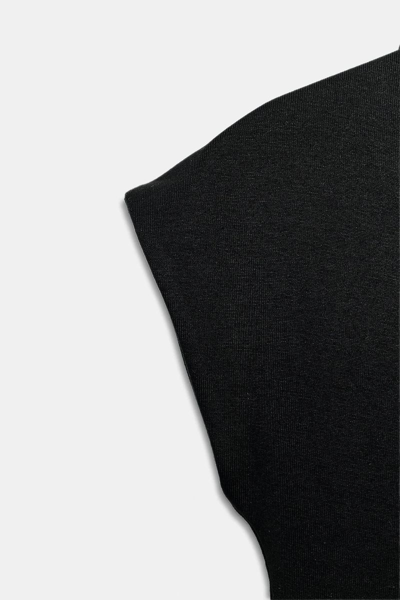 COTTON HIGH COLLAR BODYSUIT