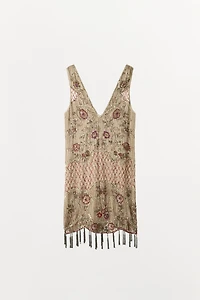 LIMITED EDITION BEADED SEQUIN FRINGE DRESS