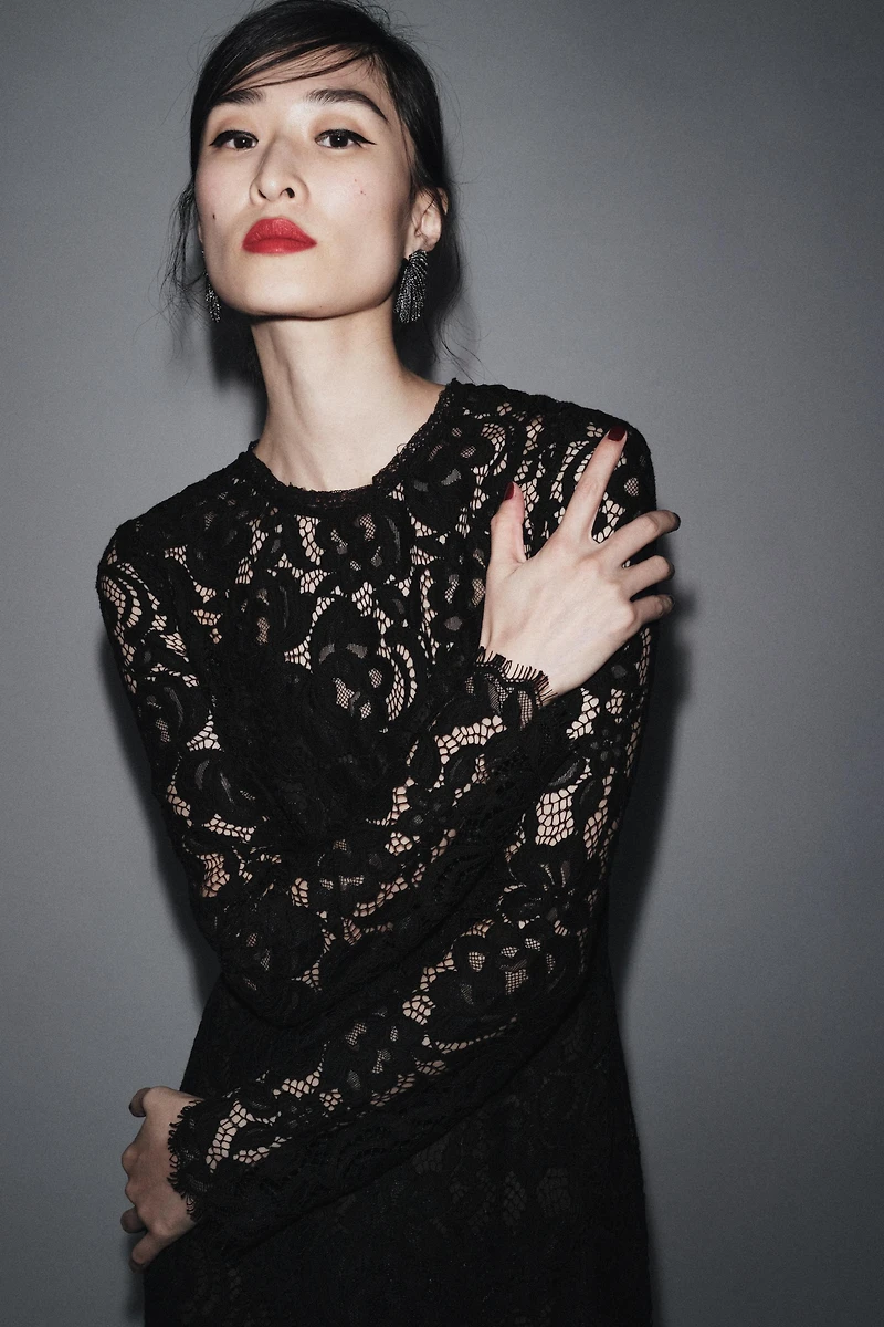 ZW COLLECTION LIMITED EDITION LACE MIDI DRESS