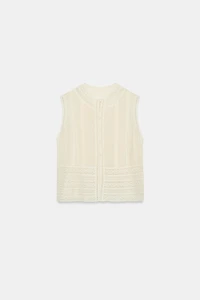 ZW COLLECTION LACE TRIM SLEEVELESS BLOUSE