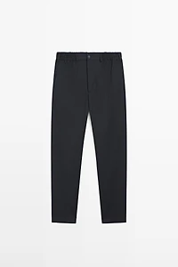 Striped jogger fit trousers