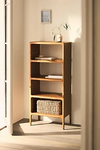 HIGH HONEY OAK BOOKCASE