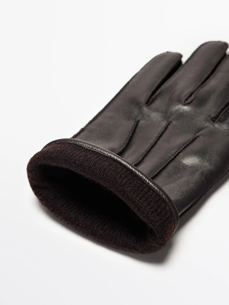 Gants en cuir finition nappa