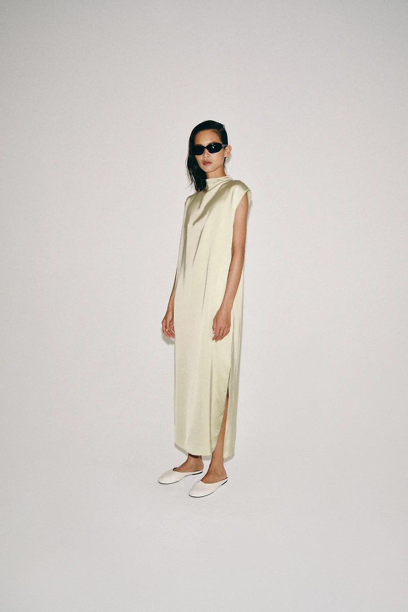 ROBE SATINÉE À BRANDEBOURGS ZW COLLECTION